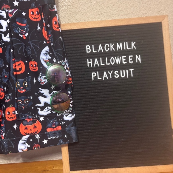 Blackmilk Trick or Treat Halloween Playsuit small - Picture 6 of 7